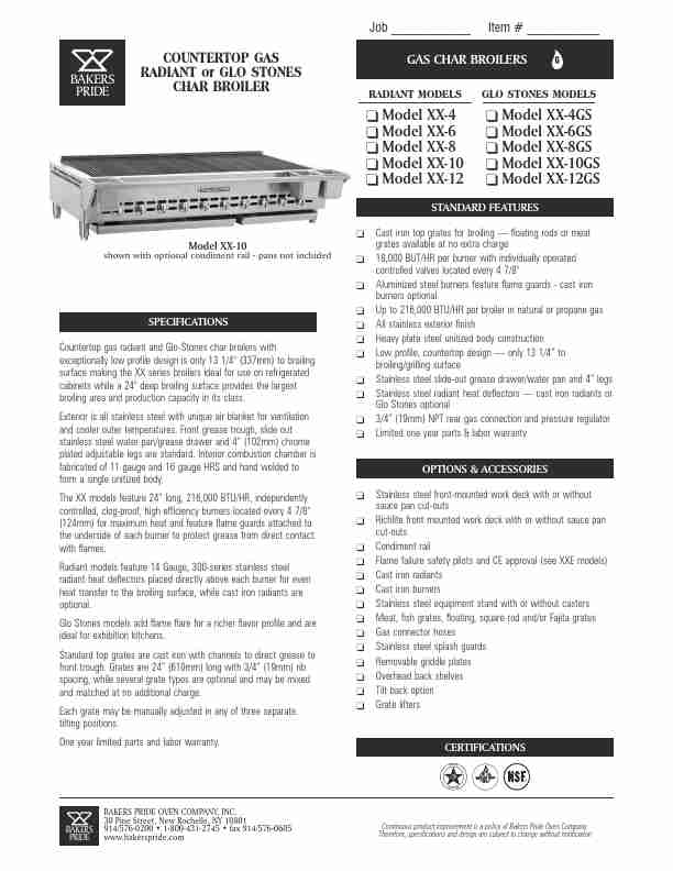 Bakers Pride Oven Oven XX-4 q-page_pdf
